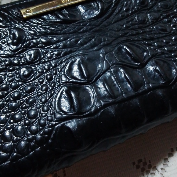 Brahmin Croc Embossed Leather Full Zippered Wallet - Picture 13 of 13